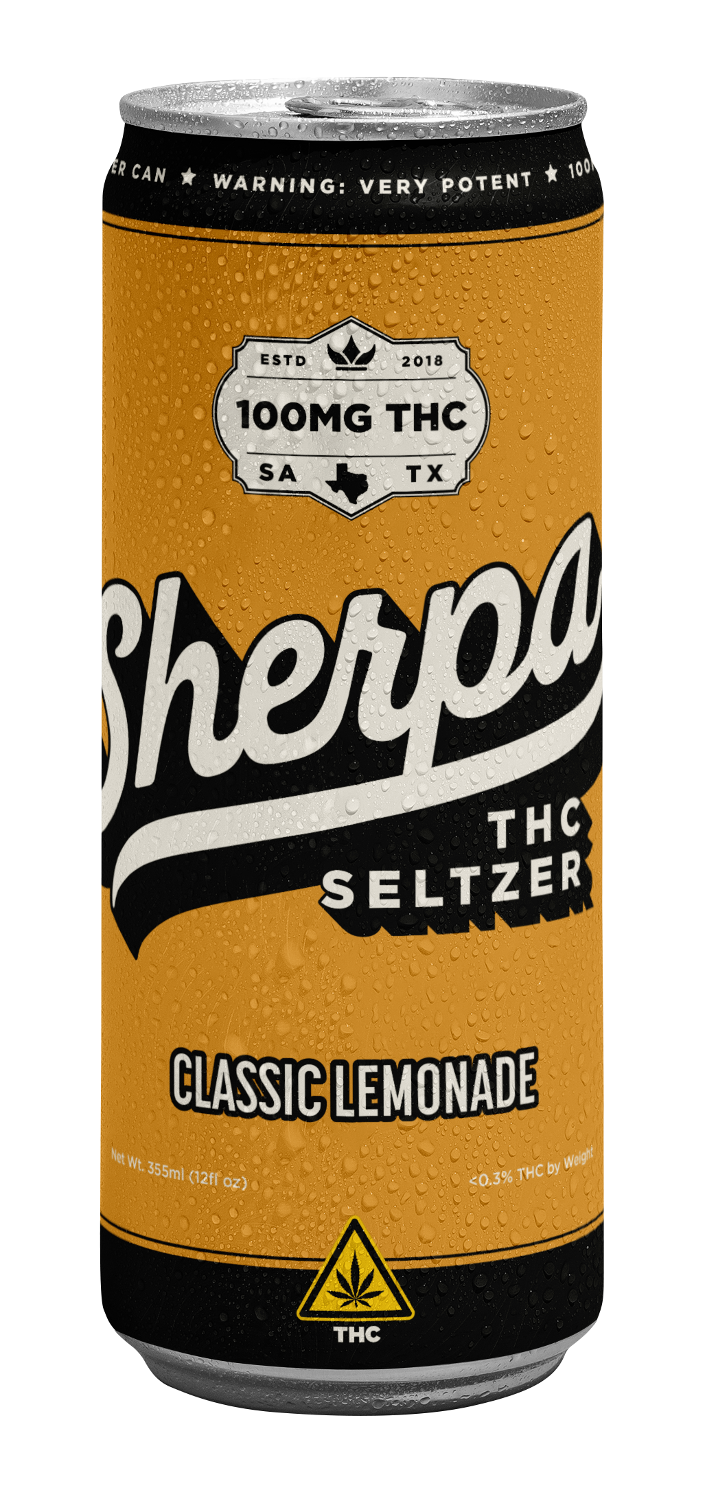 Sherpa THC Seltzer: Classic Lemonade 100mg - Sherpa