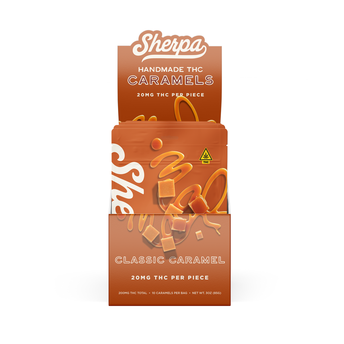 THC Caramel Bites (Wholesale) - 20mg (10 Bags)