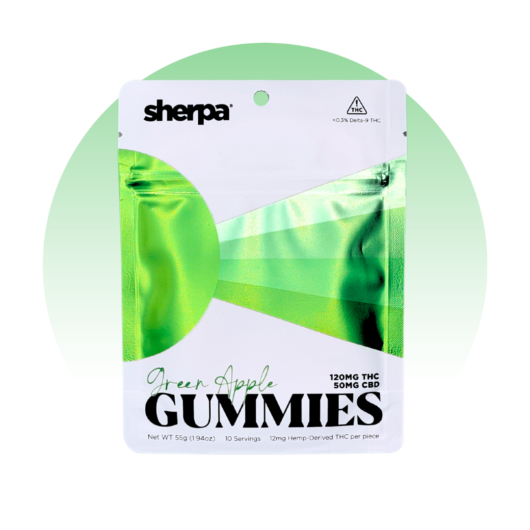 Sherpa Green Apple Gummies - 12mg - Sherpa THC