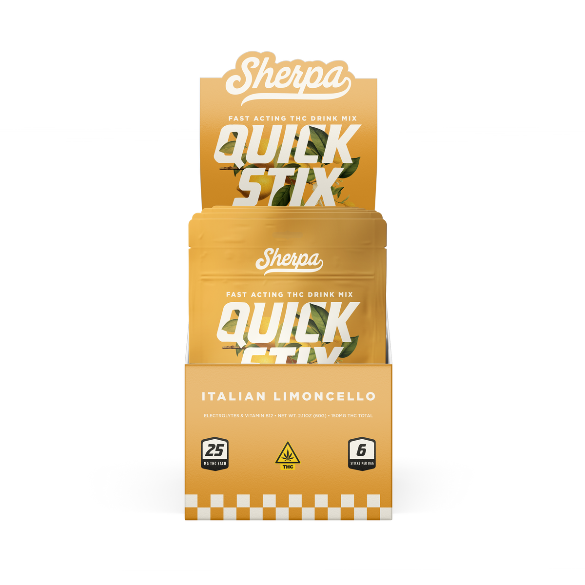 Sherpa Energy Quick Stix - Italian Limoncello (Wholesale) (6-Count)
