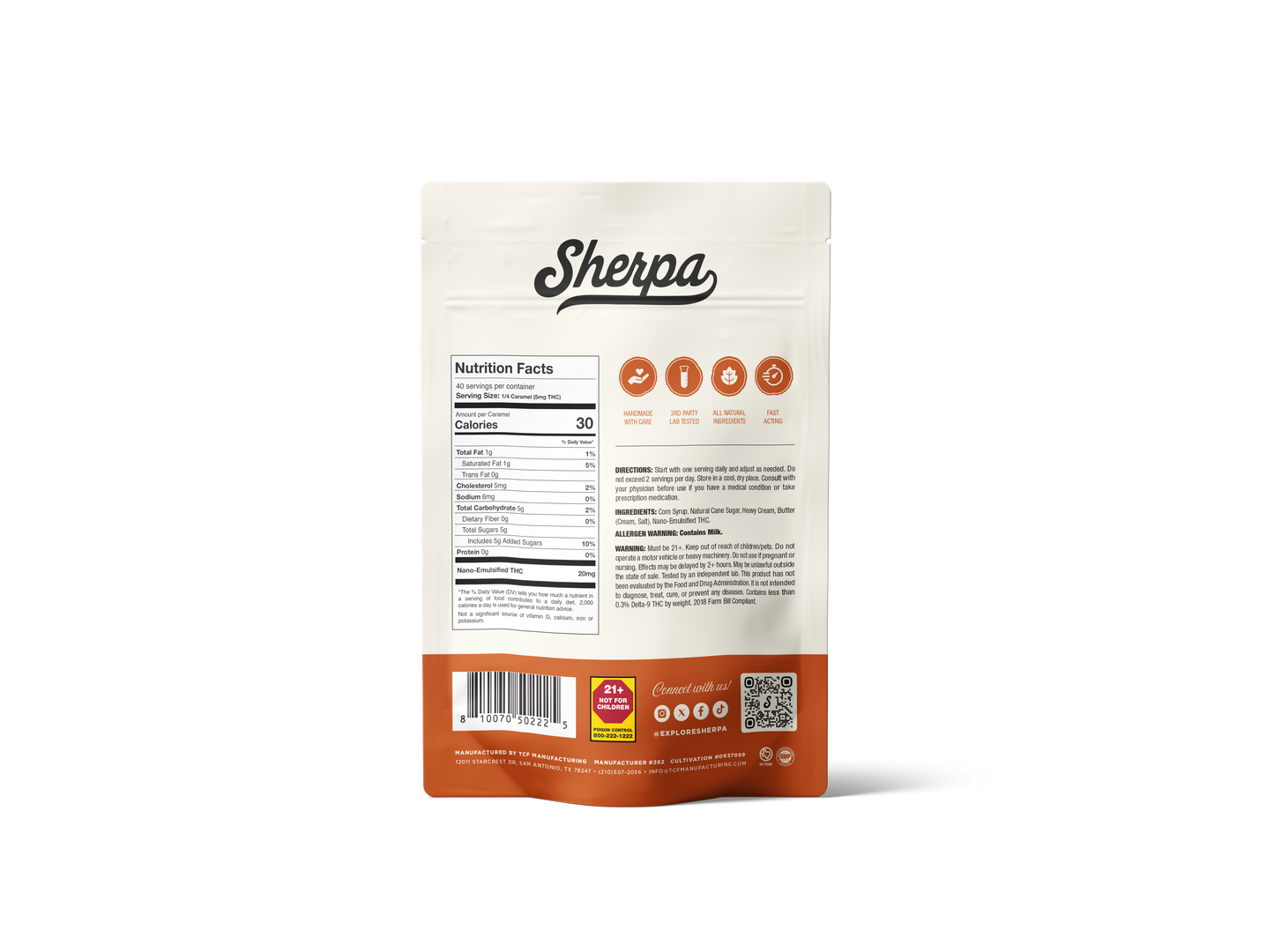 20mg THC Caramel Bites