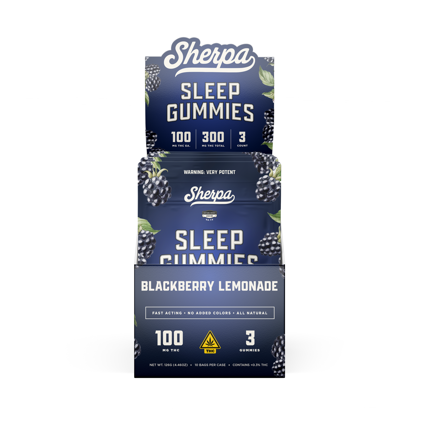 Sherpa Sleep Gummies: Blackberry Lemonade (Wholesale)