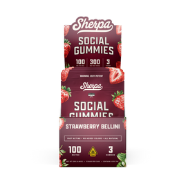 Sherpa Social Gummies: Strawberry Bellini (Wholesale)