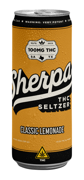 Sherpa THC Seltzer: Classic Lemonade 100mg - Sherpa 