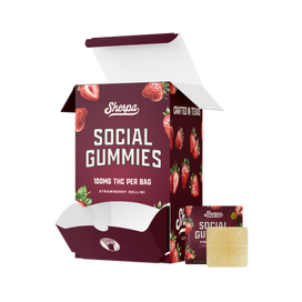 Sherpa Social Gummies: Strawberry Bellini (Wholesale)