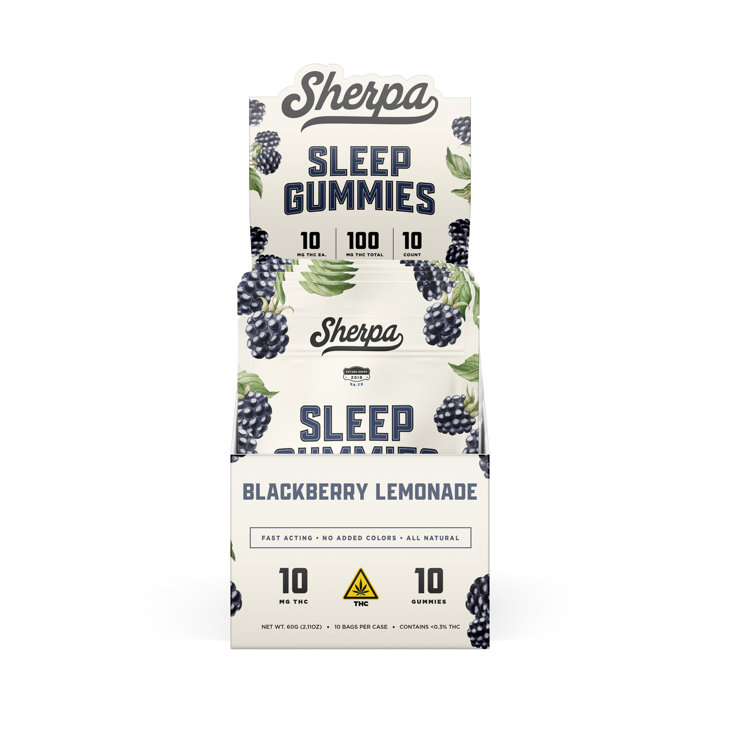 Sherpa Sleep Gummies: Blackberry Lemonade (Wholesale)