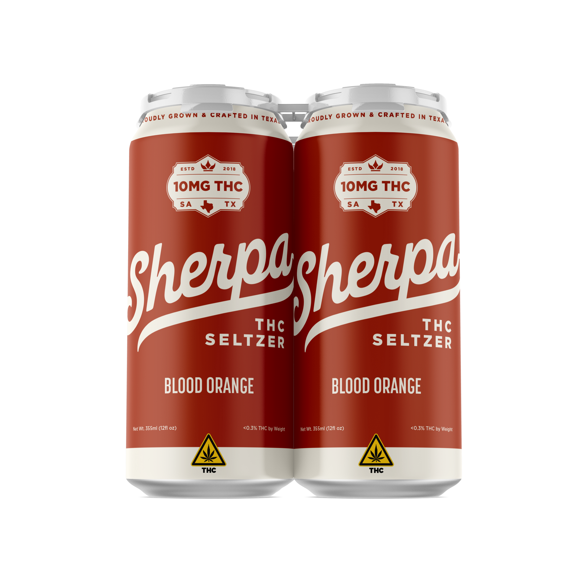 Sherpa THC Seltzer: Blood Orange - Sherpa 