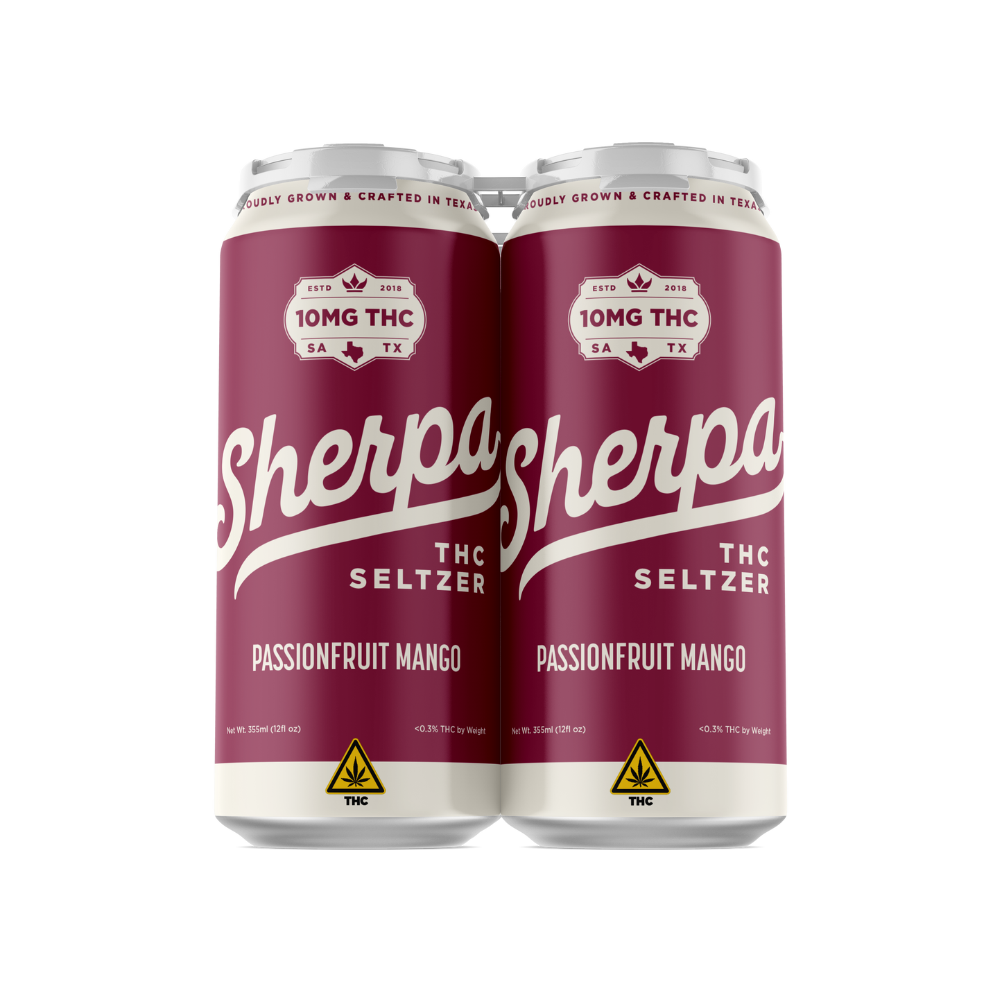 Sherpa THC Seltzer: Passionfruit Mango - Sherpa 