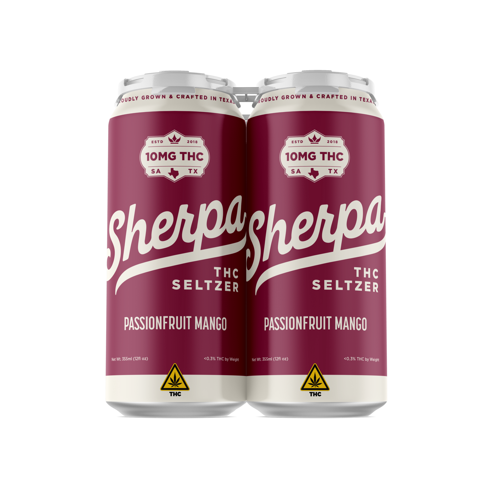 Sherpa THC Seltzer: Passionfruit Mango - Sherpa 