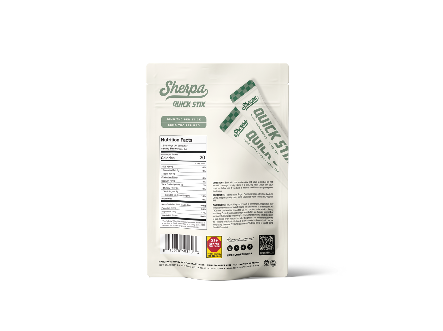 Sherpa Quick Stix - Pure Unflavored (6-Count)
