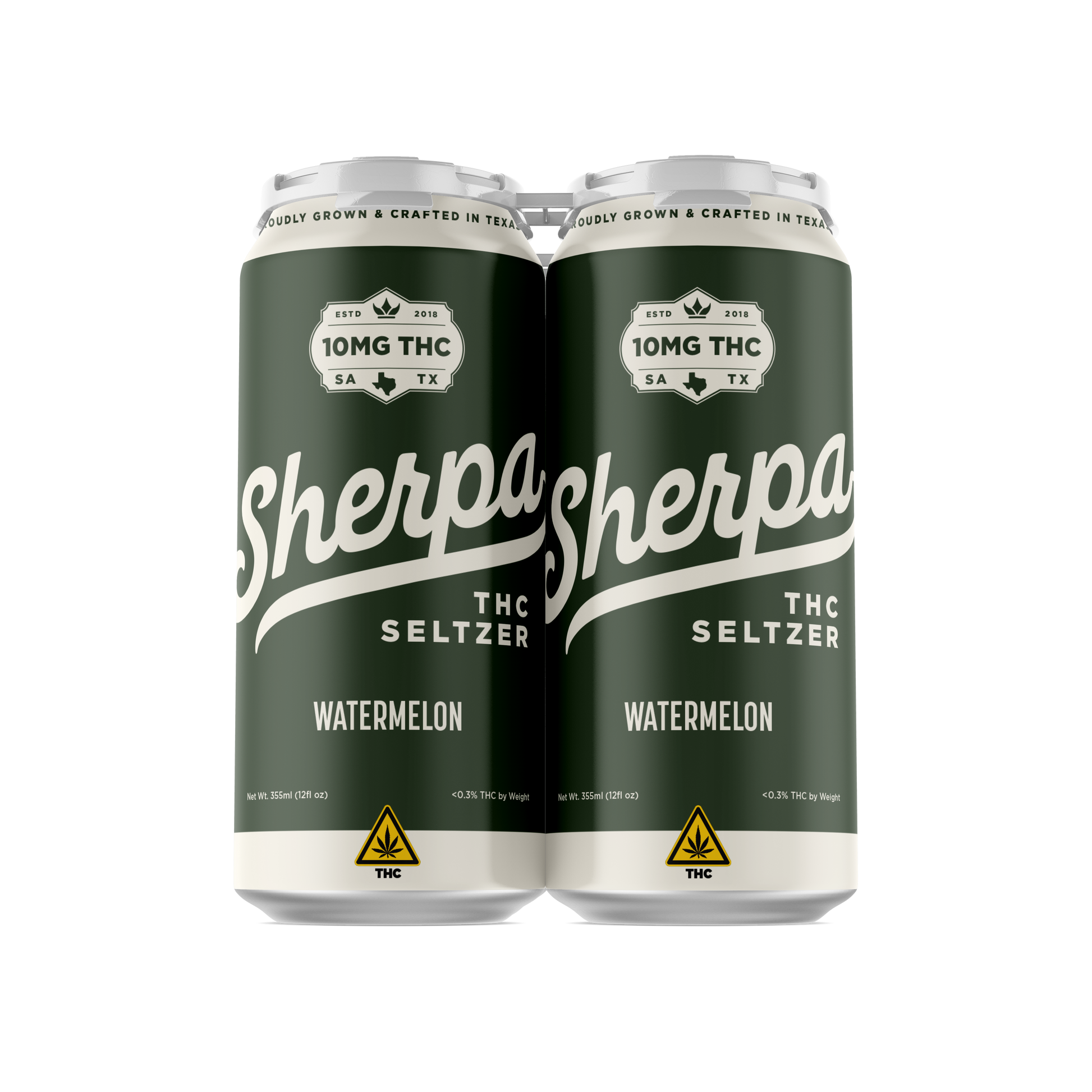 Sherpa THC Seltzer: Watermelon - Sherpa 