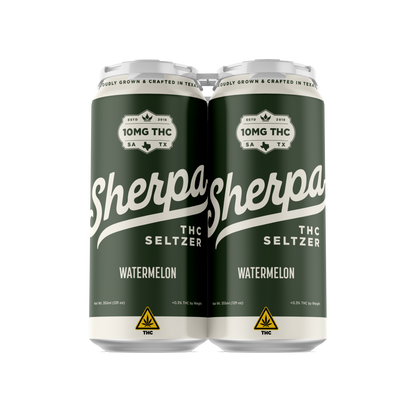 Sherpa THC Seltzer: Watermelon - Sherpa 