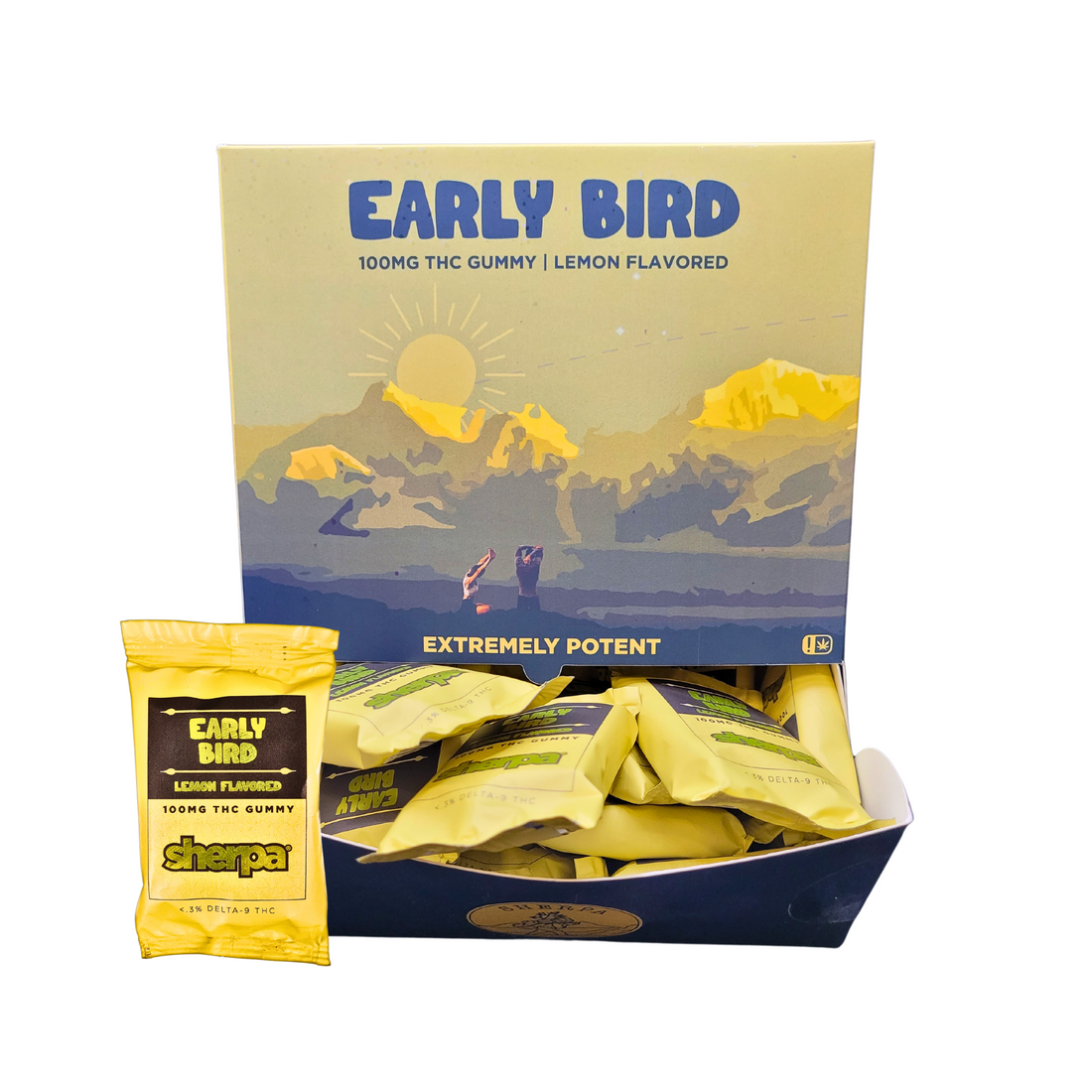 Sherpa 100mg Singles 50ct Box - Early Bird - Sherpa THC