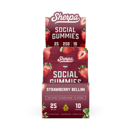 Sherpa Social Gummies: Strawberry Bellini (Wholesale)