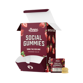 Sherpa Social Gummies: Strawberry Bellini (Wholesale)