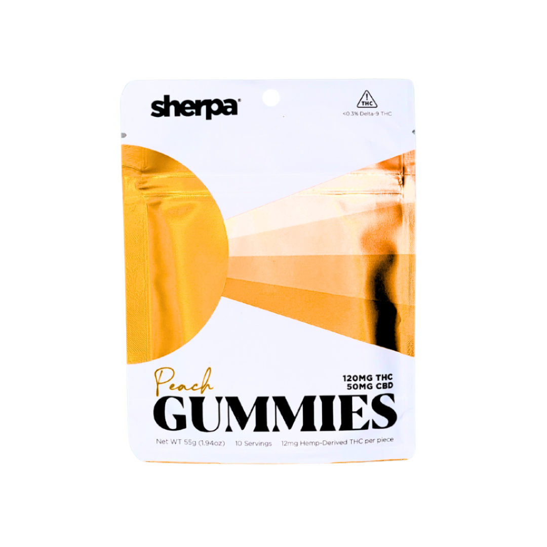 Sherpa Peach Gummies - 120mg - Sherpa THC