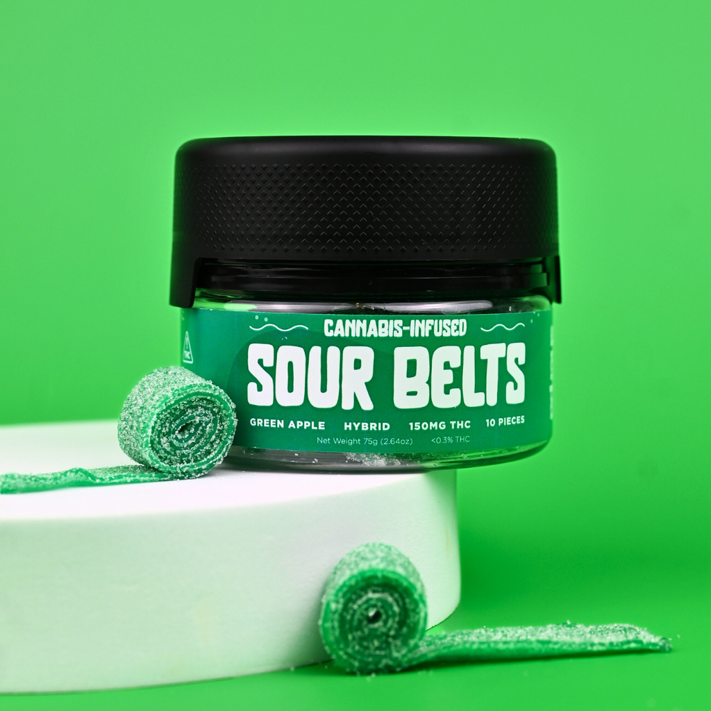 15mg Green Apple THC Sour Belts - Sherpa