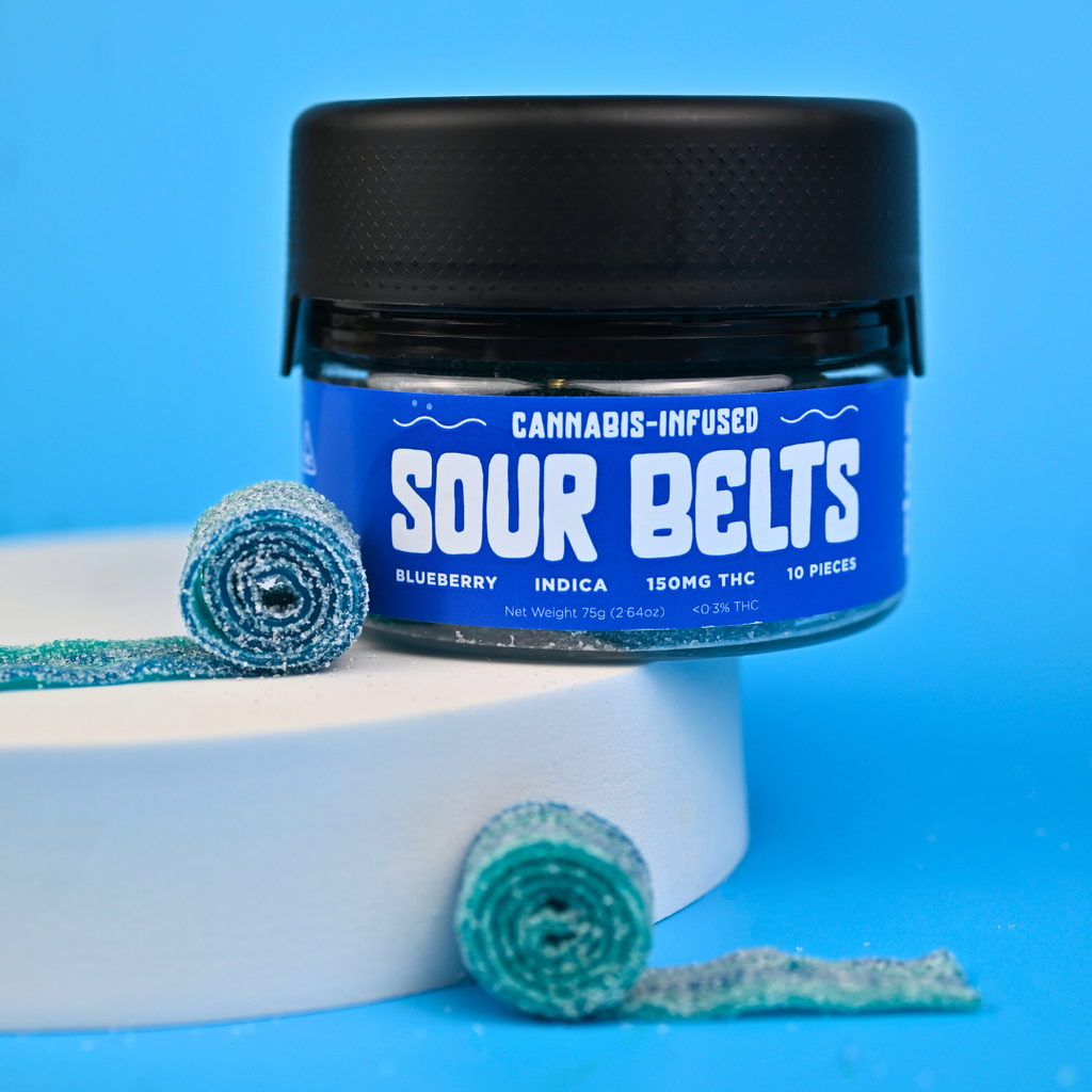 15mg Blueberry THC Sour Belts - Sherpa