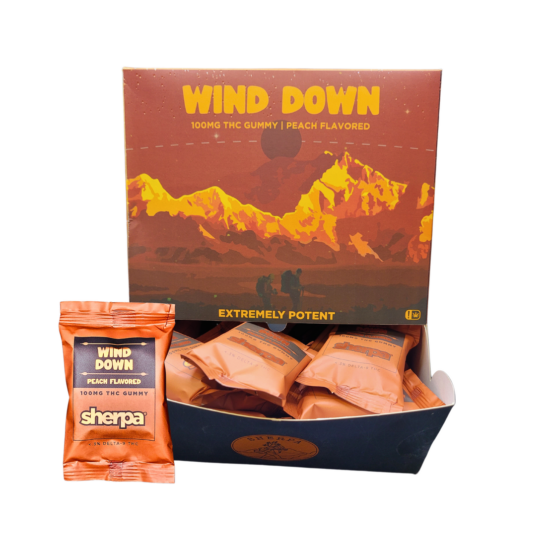 Sherpa 100mg Singles 50ct Box - Wind Down - Sherpa THC