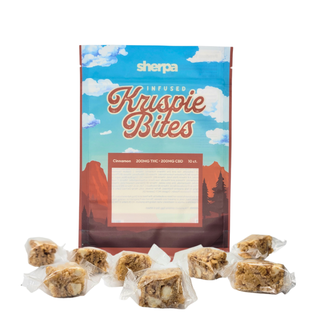 Cinnamon Krispie Bites - 200mg - Sherpa THC