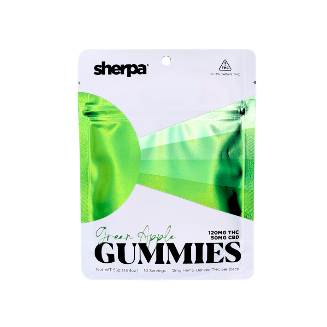 Sherpa Green Apple Gummies - 120mg - Sherpa THC