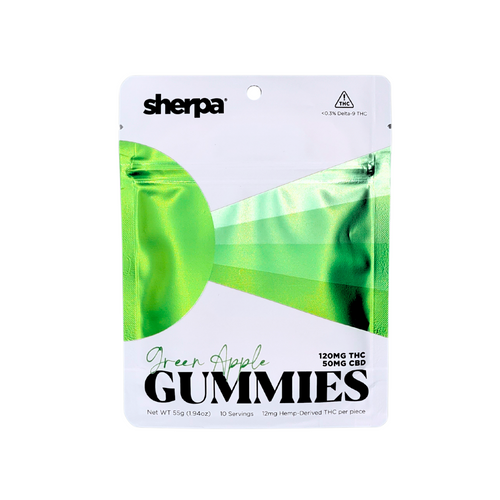 Sherpa Green Apple Gummies - 120mg