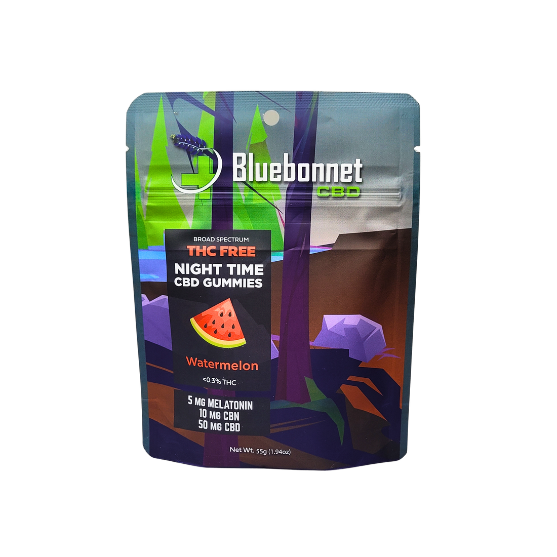 Night Time CBD Gummies + CBN/Melatonin - Watermelon - Sherpa THC