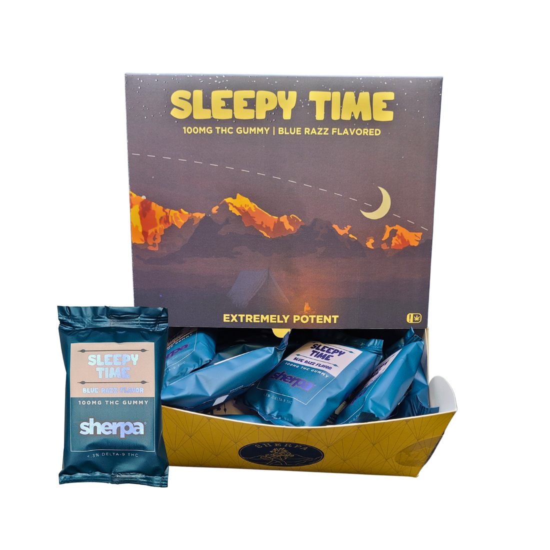 Sherpa 100mg Sinlges 50ct Box - Sleepy Time - Sherpa THC