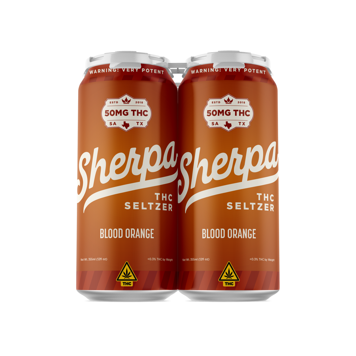 Sherpa THC Seltzer: Blood Orange - Sherpa 