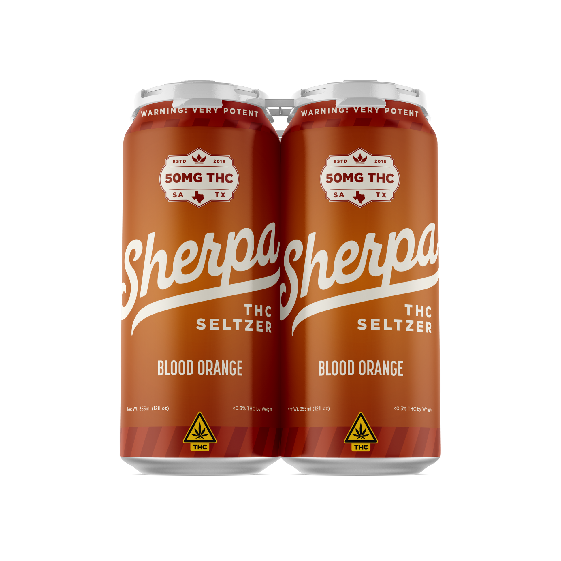 Sherpa THC Seltzer: Blood Orange - Sherpa 