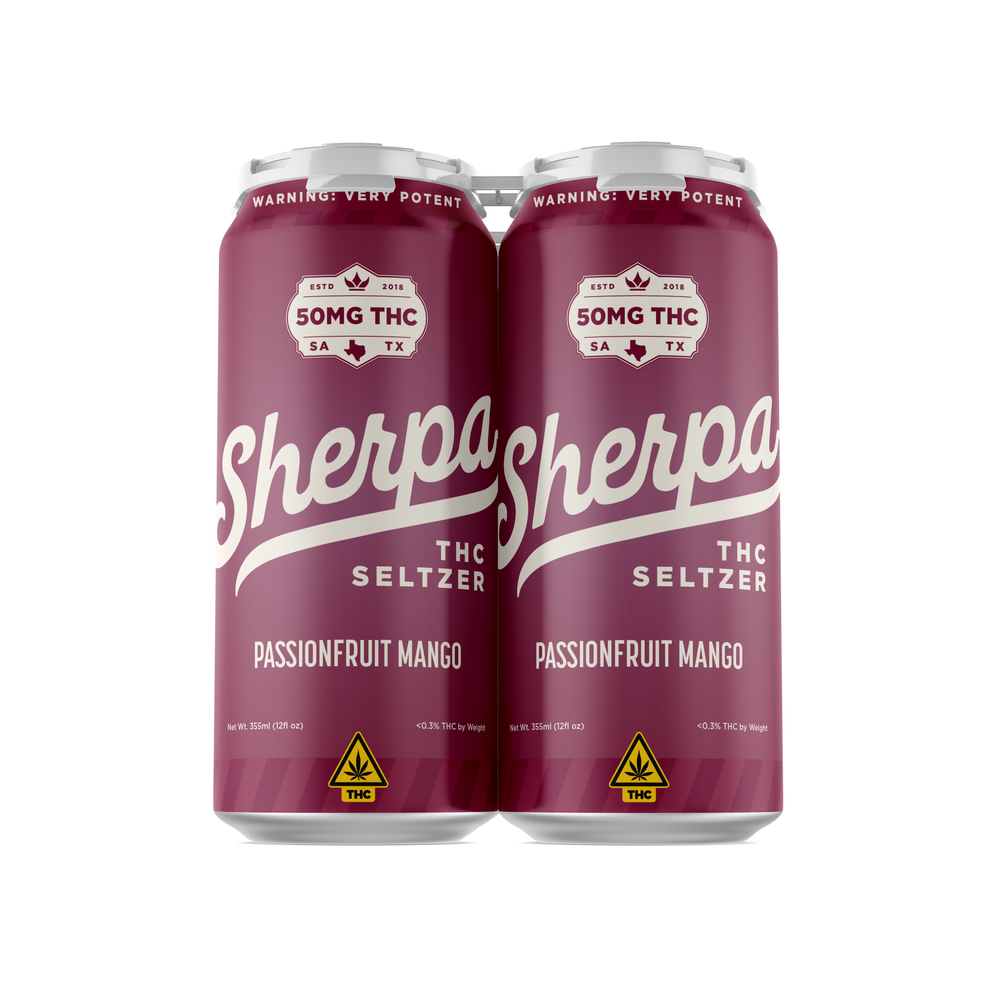 Sherpa THC Seltzer: Passionfruit Mango - Sherpa 