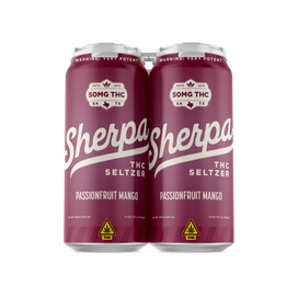 Sherpa THC Seltzer: Passionfruit Mango - Sherpa 