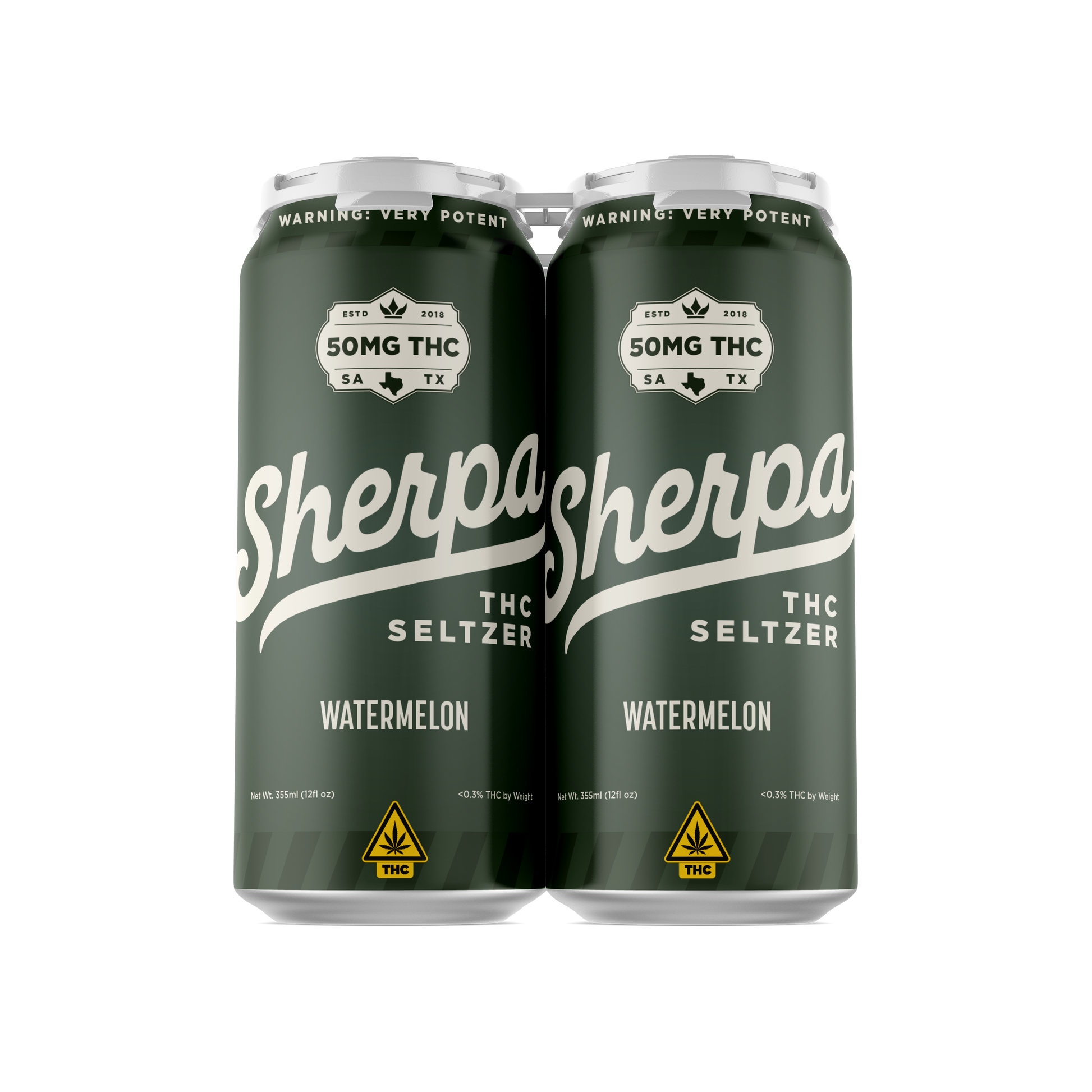 Sherpa THC Seltzer: Watermelon - Sherpa 