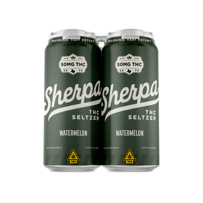 Sherpa THC Seltzer: Watermelon - Sherpa 
