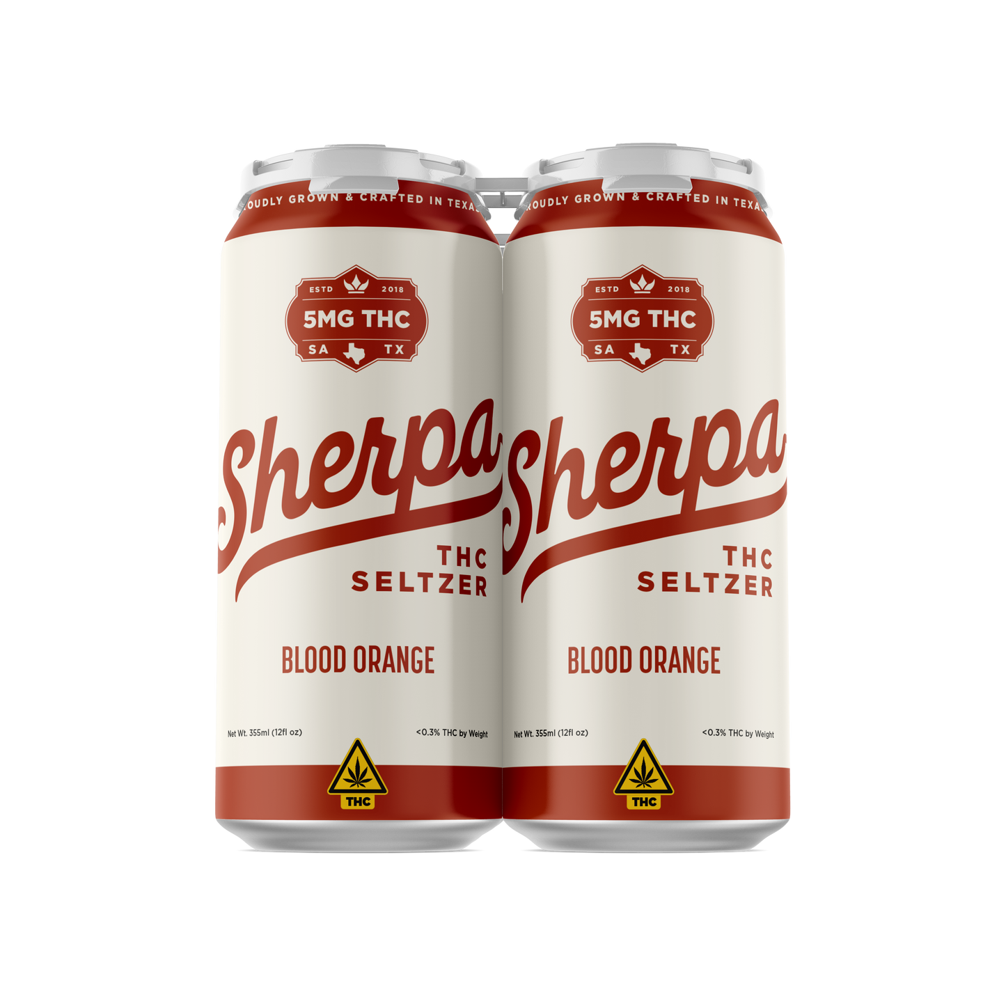 Sherpa THC Seltzer: Blood Orange - Sherpa 
