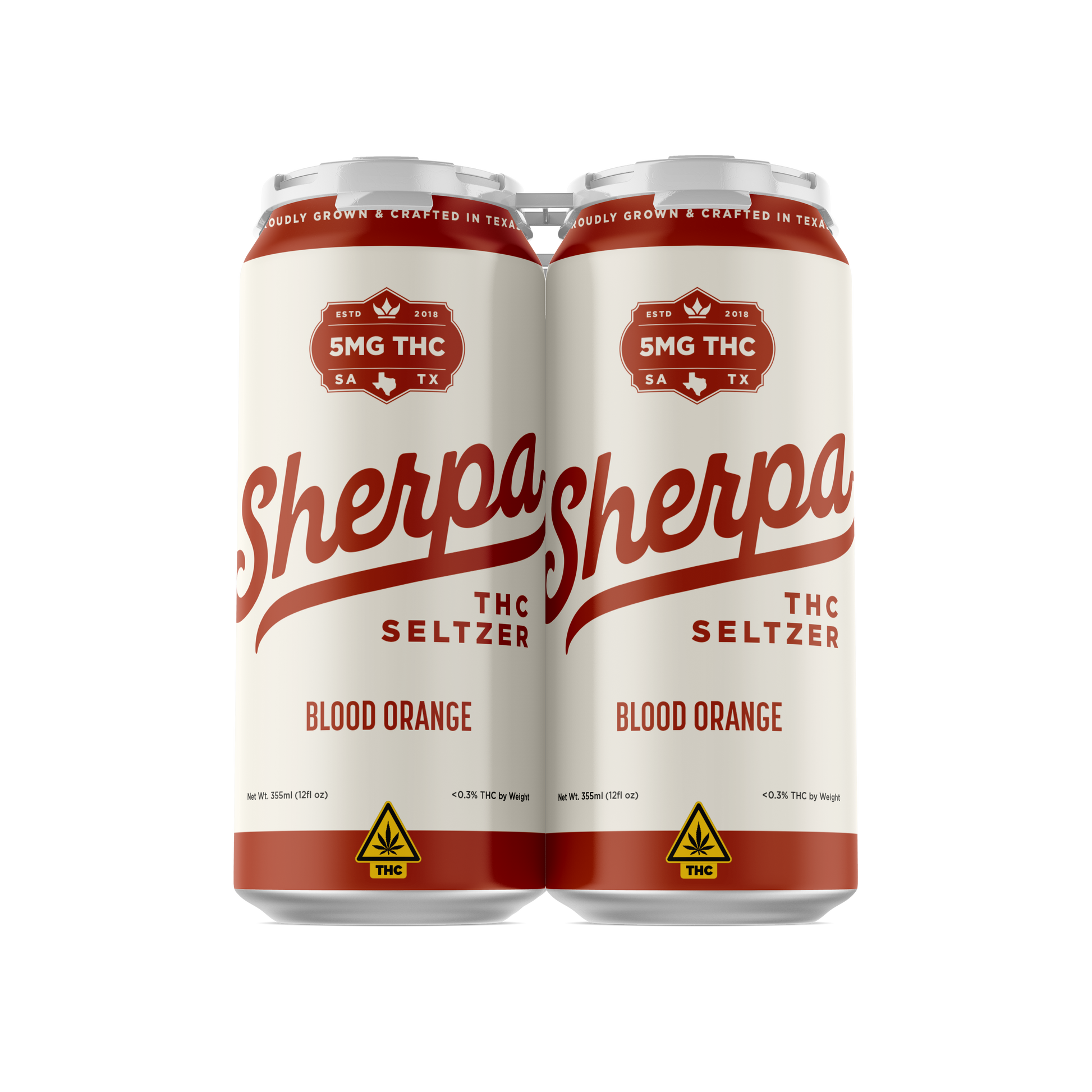 Sherpa THC Seltzer: Blood Orange - Sherpa 