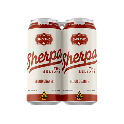 Sherpa THC Seltzer: Blood Orange - Sherpa 