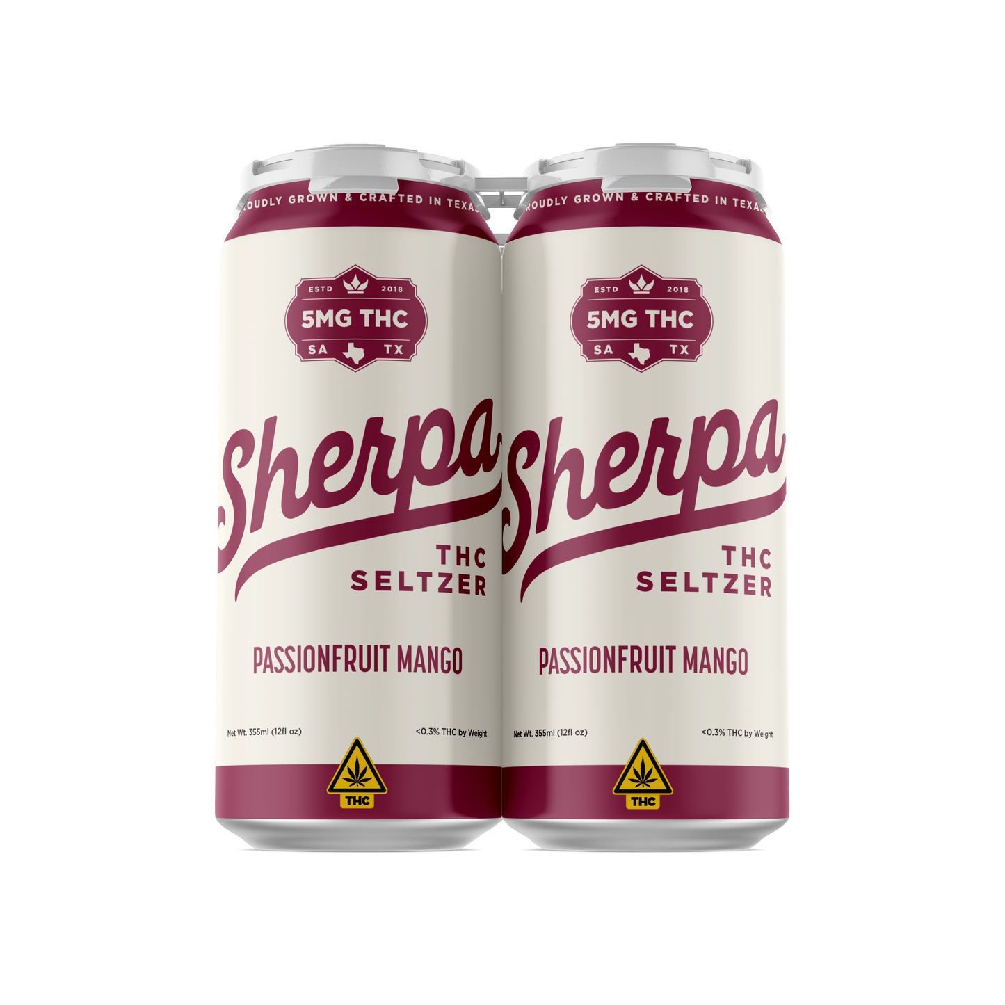 Sherpa THC Seltzer: Passionfruit Mango - Sherpa 