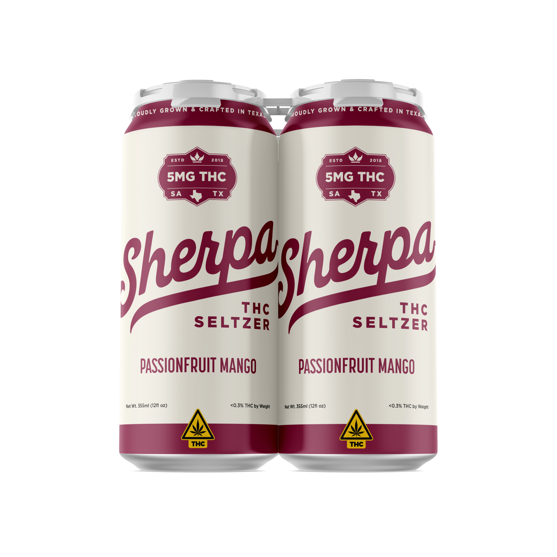 Sherpa THC Seltzer: Passionfruit Mango - Sherpa 