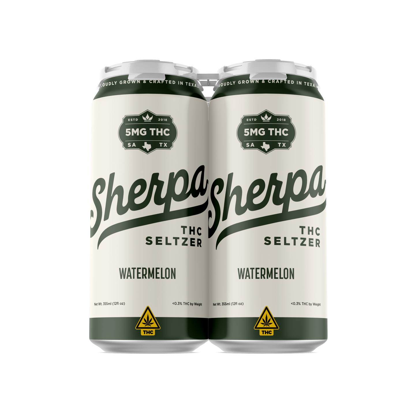 Sherpa THC Seltzer: Watermelon - Sherpa 