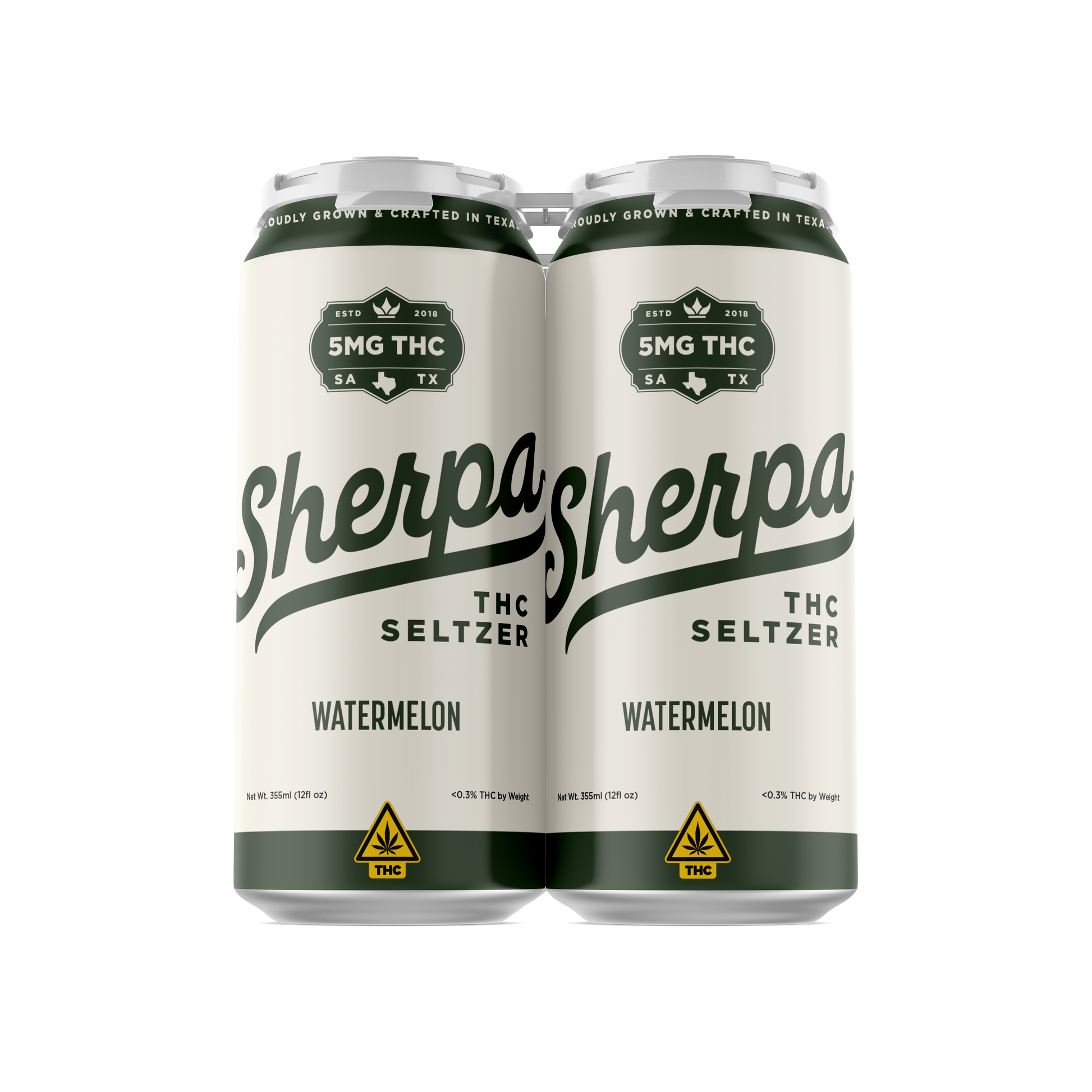 Sherpa THC Seltzer: Watermelon - Sherpa 