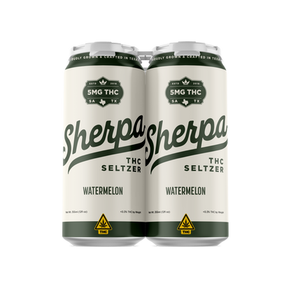 Sherpa THC Seltzer: Watermelon - Sherpa 