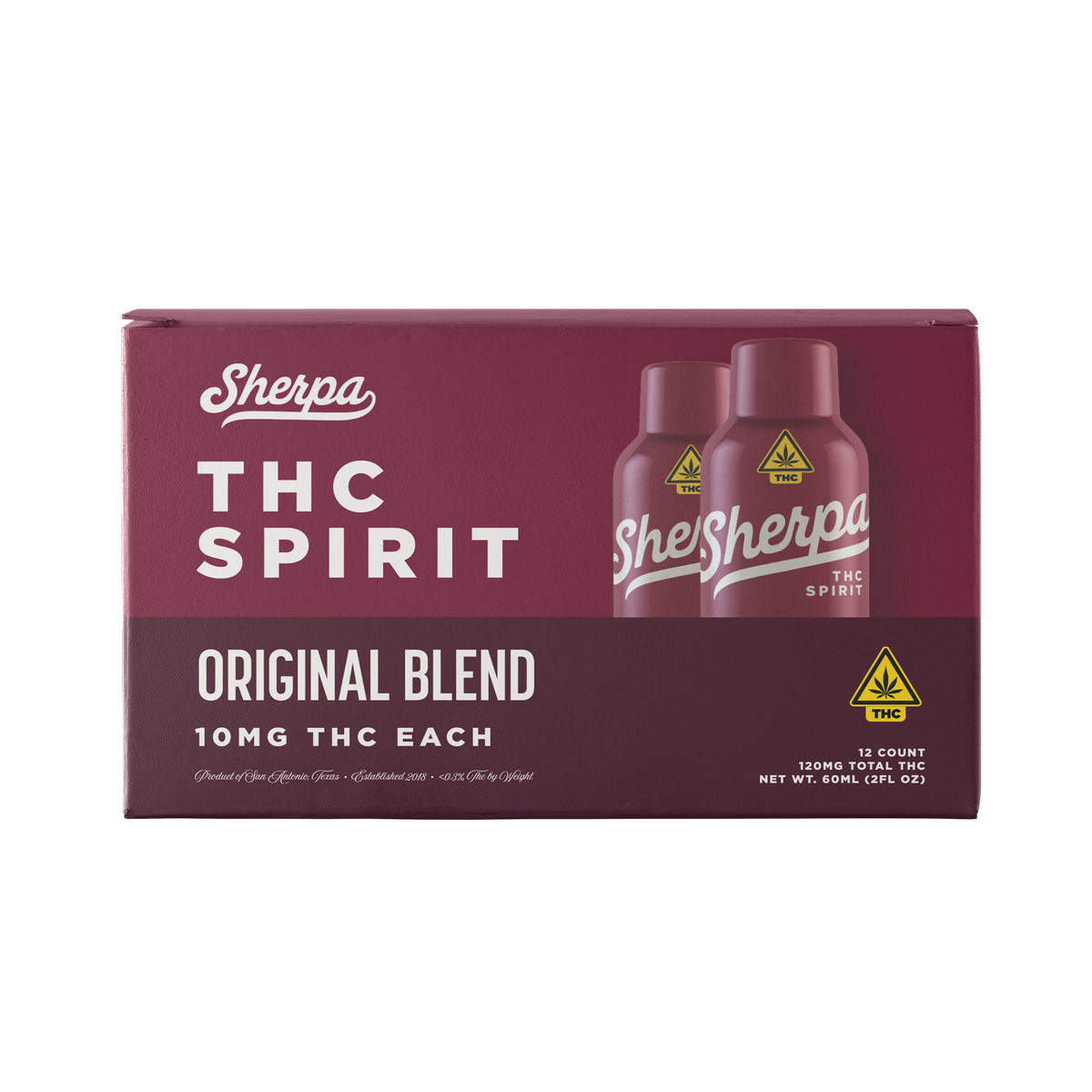 Sherpa 10mg Delta-9 THC Spirit Shooter | Non-Alcoholic | 60ml