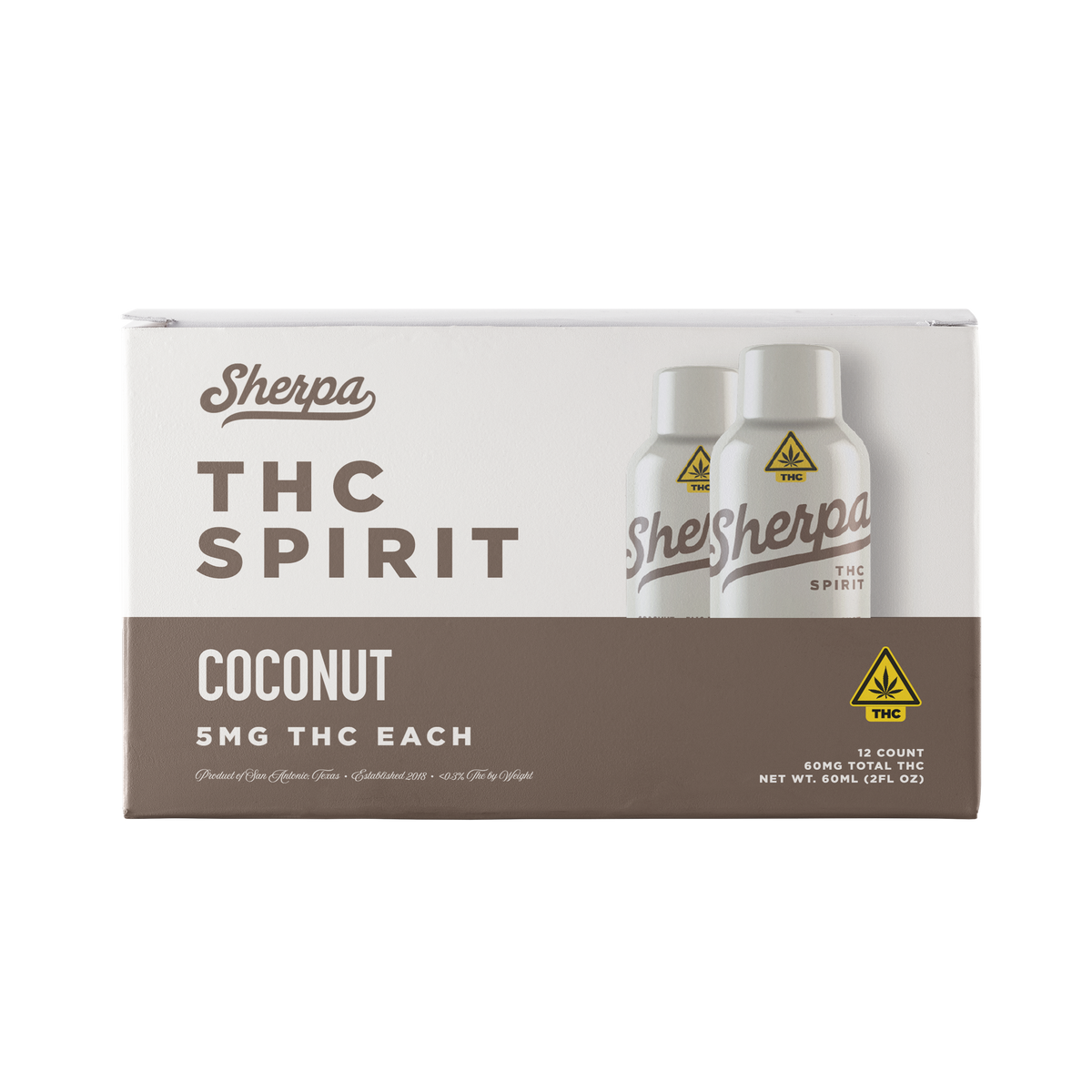 Sherpa 5mg Delta-9 THC Spirit Shooter | Non-Alcoholic | 60ml