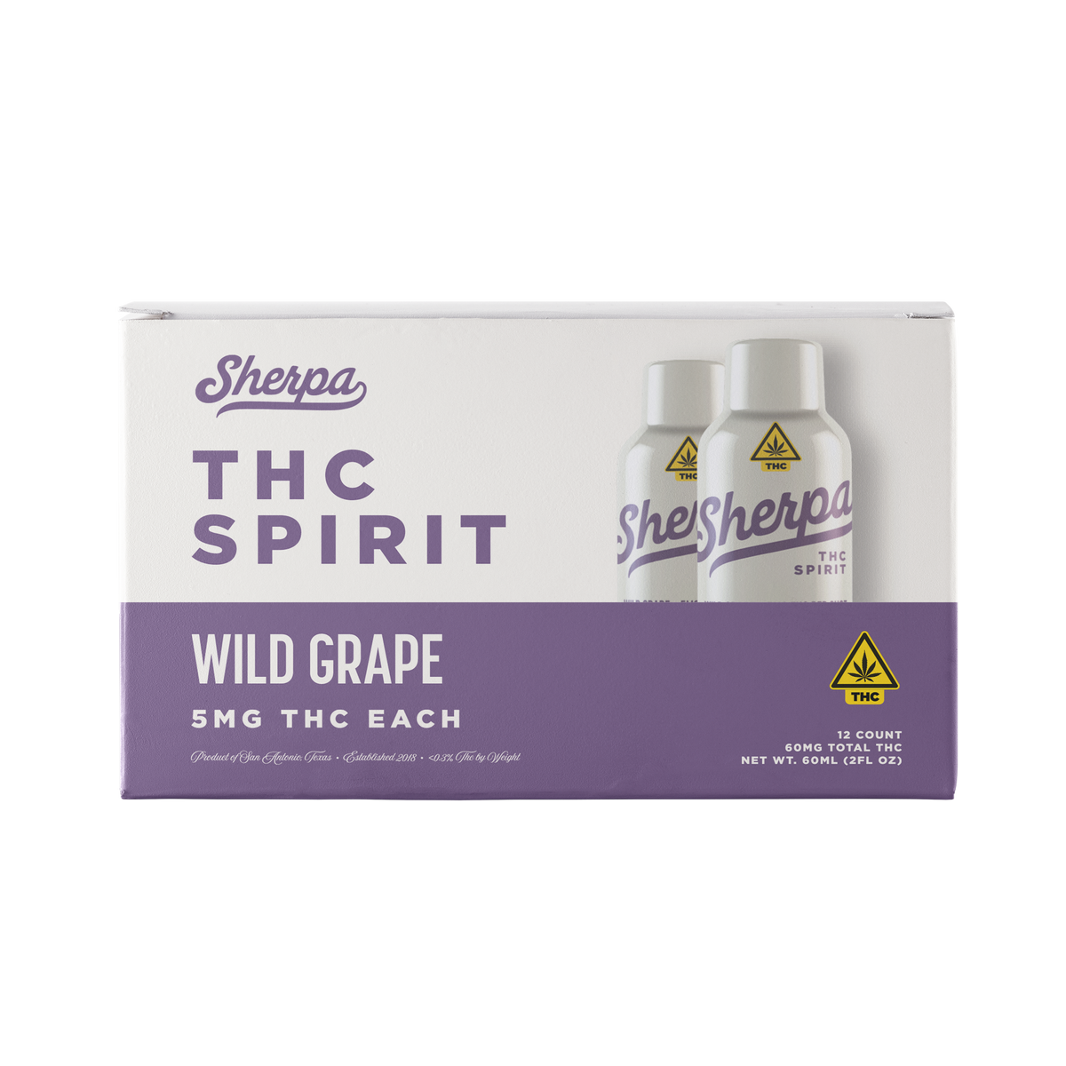 Sherpa 5mg Delta-9 THC Spirit Shooter | Non-Alcoholic | 60ml