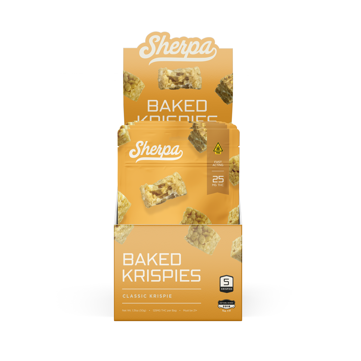 25mg THC Baked Krispies - (Wholesale) 5 Count