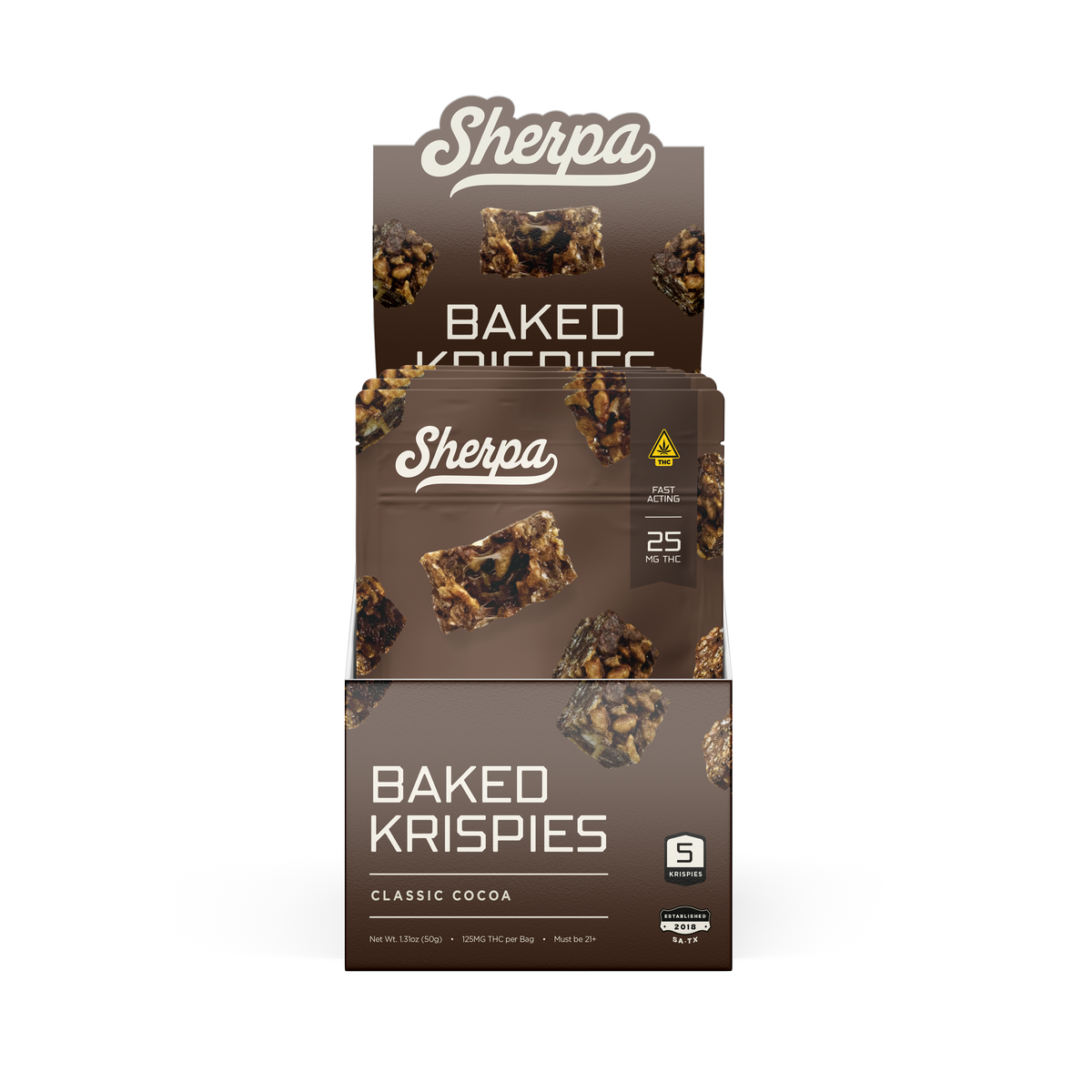 25mg THC Baked Krispies - (Wholesale) 5 Count