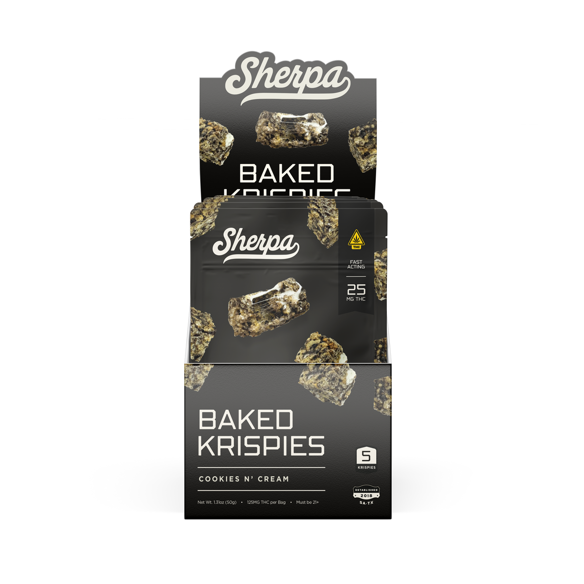 25mg THC Baked Krispies - (Wholesale) 5 Count