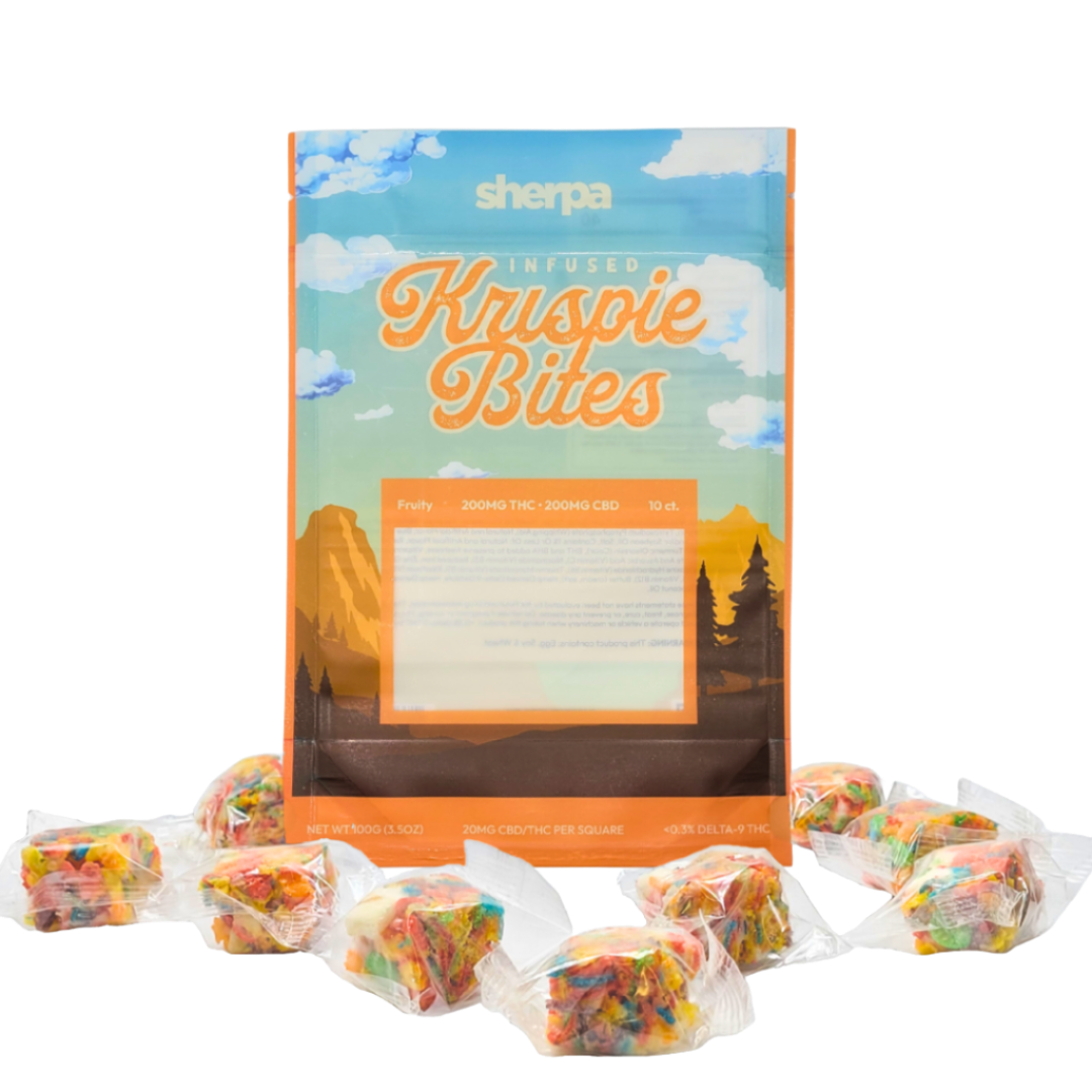 Fruity Krispie Bites - 200mg - Sherpa THC