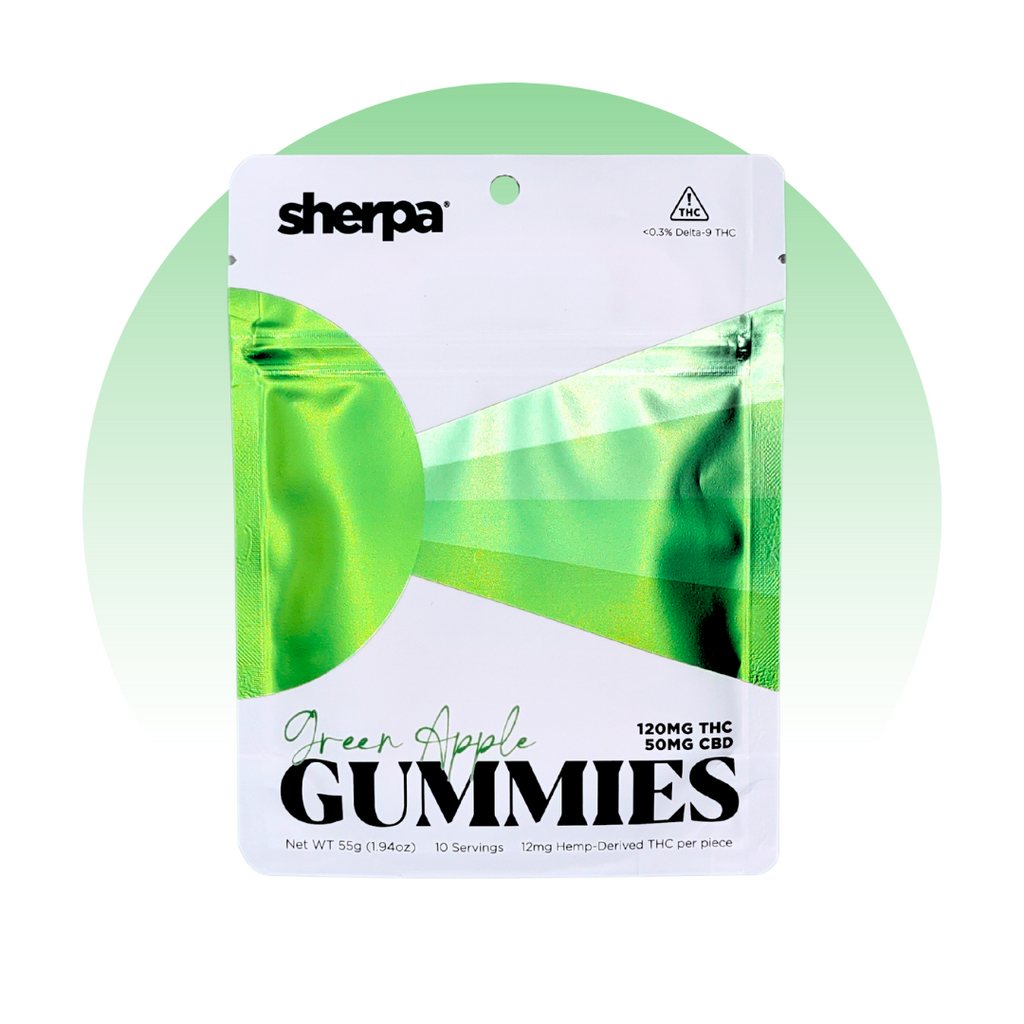 Sherpa Green Apple Gummies - 120mg - Sherpa THC